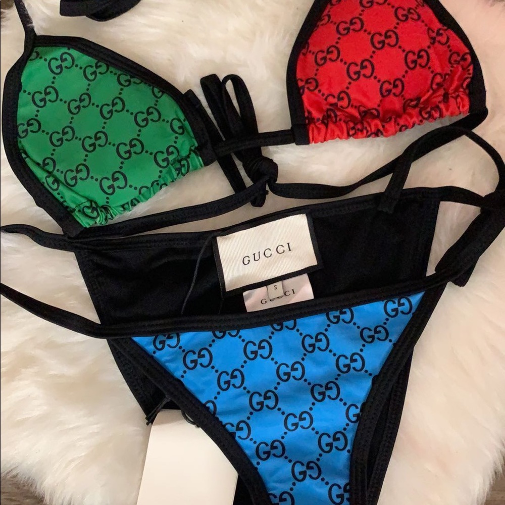 G print swimwear